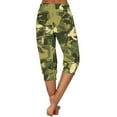 thumbnail image 6 of Inverlee Womens Camouflage High Waist Capri pants Trendy Stretchy Breathable Athletic Trousers Summer Casual Skinny Slim Gym Bottoms for Fitness, 6 of 6