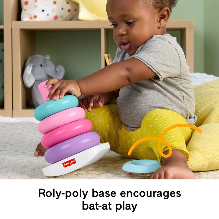 Fisher-Price Rock-a-Stack Pink Ring-Stacking Toy photo 4