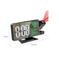 thumbnail image 2 of Clearance! VALSEEL Projection Alarm Clock, Multifunctional LED Temperature and Humidity Display, Intelligent Electronic Clock, Time Memory, Bedroom Desk Clock, 2 of 7
