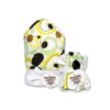 Trend-Lab 21004 Giggles Dot Hooded Towel And Wash Cloth Set