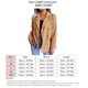 thumbnail image 5 of Chaqueta con botones Diseño reversible Color puro Manga larga Moda Slim Fit Casual Abrigo de mujer para otoño invierno Caqui XL, 5 of 5