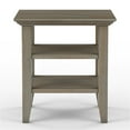 thumbnail image 2 of Trent Home Wood 19" Square Transitional End Table in Gray, 2 of 11