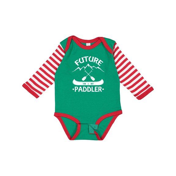 Inktastic Canoe Future Paddler Boys or Girls Long Sleeve Baby Bodysuit