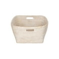 thumbnail image 6 of Kouboo La Jolla Oblong Storage Basket, Large, Wicker Basket, Decorative Storage, Rattan, Clear Lacquer Finish, White Wash, 6 of 7