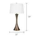 thumbnail image 2 of Grandview Gallery 29 Inch Hourglass Table Lamp, Golden Bronze (Set of 2), 2 of 6