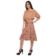 thumbnail image 2 of Moomaya Jupe Imprimée pour Femmes Poly Spandex Tenue Décontractée Été Jupe pour Filles, 2 of 5