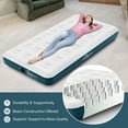 JHUNSWEN 10" Twin Air Mattress with Carry Bag, for Camping, Office