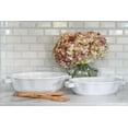 thumbnail image 3 of 10 Strawberry Street Ruffled Oval Ceramic Bakers Set of 2, White, 3 of 5