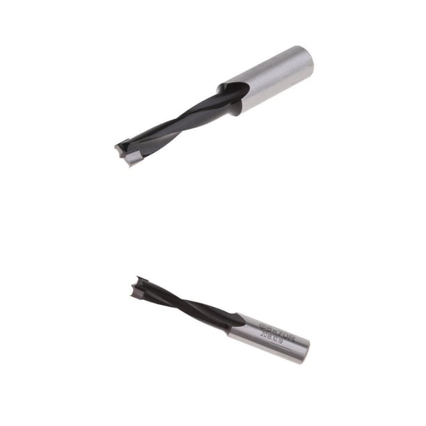 Brocas de punta lisa para taladrar madera, fresas para muebles, color plateado 7 mm 8 mm