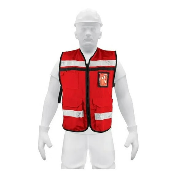 Chaleco Brigadista Truper 14663 Color Rojo CHS-900R