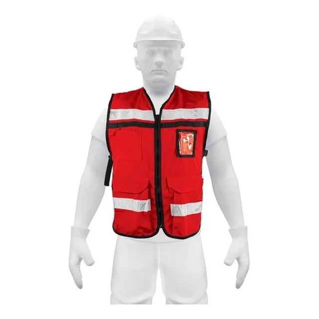 Chaleco Brigadista Truper 14663 Color Rojo CHS-900R