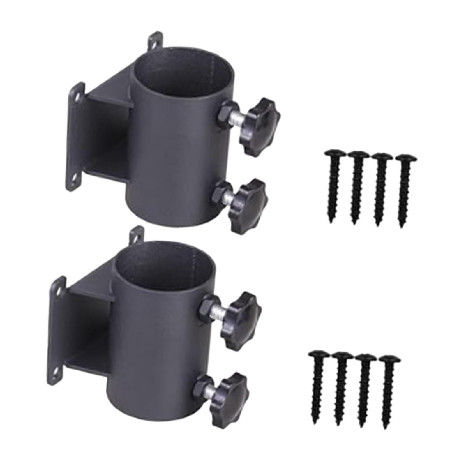 CarpNettore 2 Pieces Patio Umbrella Holder Deck Umbrella Mount Easy Installation Poles Metal