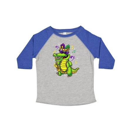 

Inktastic Mardi Gras Party Alligator Gift Toddler Boy or Toddler Girl T-Shirt