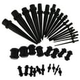 thumbnail image 2 of 36PCS Acrylic Tapers s O-s Ear Gauges Stretching 14G-00G Black, 2 of 9