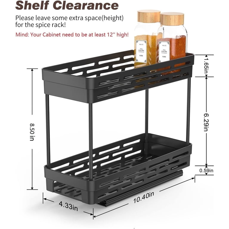 AOKIWO 3-Pack Pull Out Spice Rack Organizer photo 8