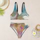 thumbnail image 4 of Gibobby Conjunto de bikini para mujer Sujetador de tirantes con estampado informal a la moda para mujer, Bikini Sexy, traje de baño de dos piezas(Verde de menta,CH), 4 of 5