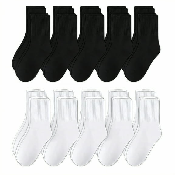 TELOLY 20Pairs Kids Socks,25-30 Yards Boys Socks 4-6 Years,Preppy Style Boys Socks,Combination1