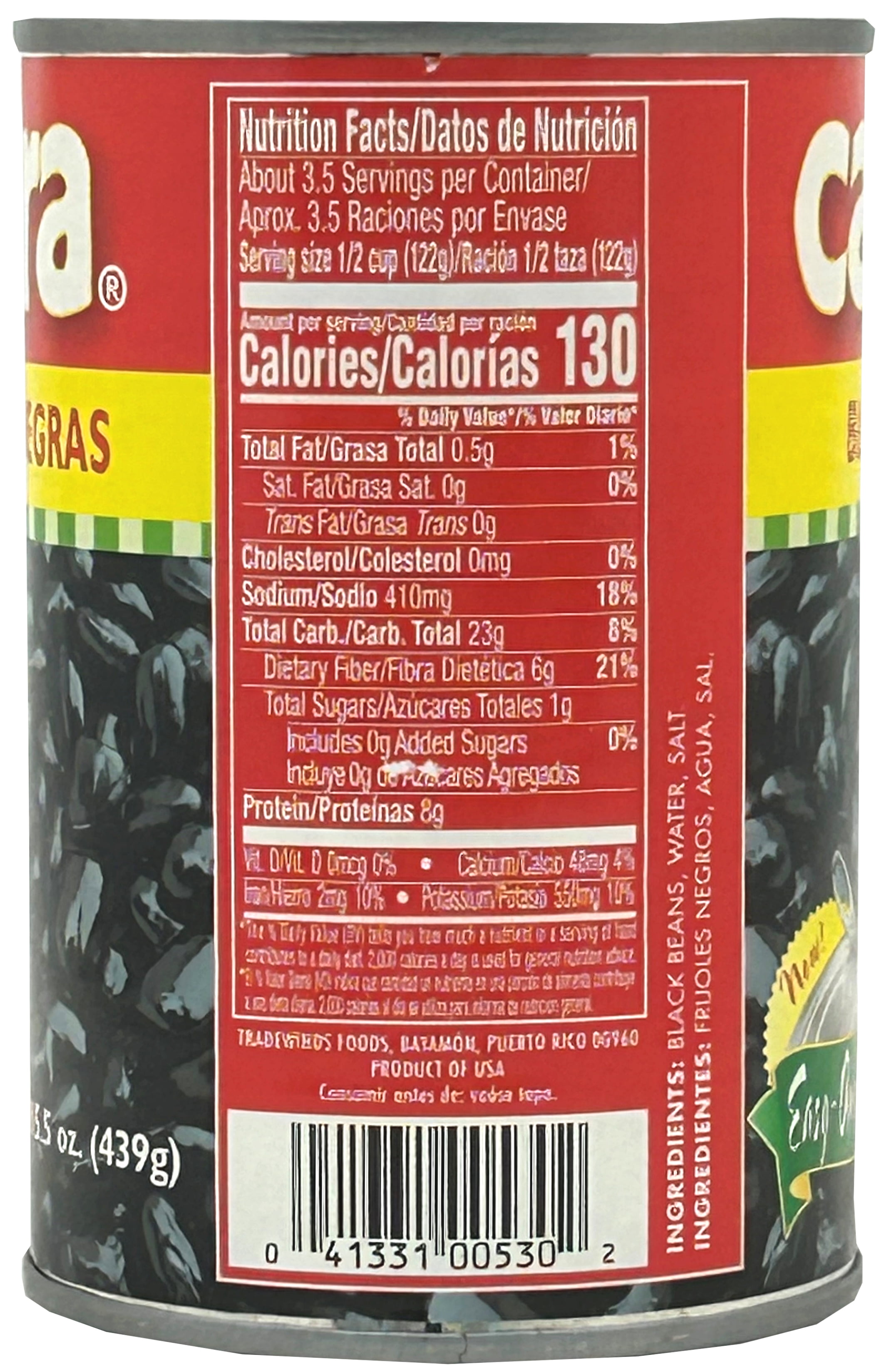 Casera Black Beans in Tomato Broth, Precooked, Easy Open, 15.5oz