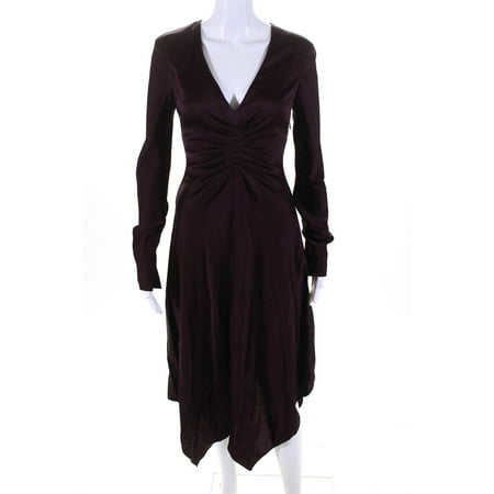 

Pre-owned|Jonathan Simkhai Womens Satin Handkerchief Dress Size 8 12642997