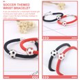 thumbnail image 2 of UPGRATOR 2Pcs Assorted Color Copper Polyamide Yarns Soccer Bracelets for Football Fans Wrist Decoration, 2 of 8