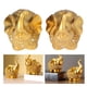 thumbnail image 4 of Estatua de Elefante ANGGREK Estatuilla de Elefante Dorado de Resina Estilo Elegante, 4 of 8