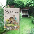 thumbnail image 3 of Spring Summer fall and winter Garden Flag 12x18 Inch,Flower Floral Bee Welcome Small Yard Flag Vertical Seasonal Farmhouse Yard Outdoor Outside Decoration, 3 of 5