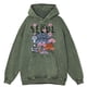 thumbnail image 4 of Sudadera con capucha holgada con diseño de ciudad de Seúl y paisaje hermoso, estilo retro desgastado, para hombre, moda urbana, 100 % algodón, informal, con capucha, 4 of 4