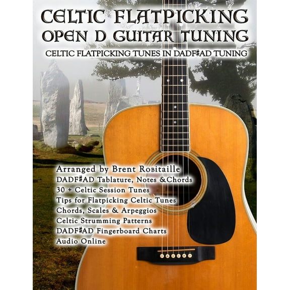 Celtic Flatpicking in Open D Guitar Tuning (Paperback)