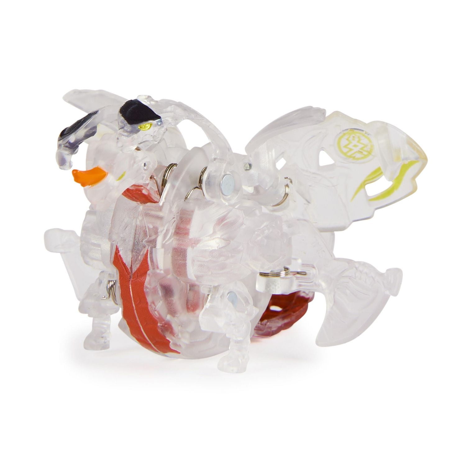 Bakugan Legends, Nova Dragonoid X Nillious (Clear), Light Up Bakugan Action Figures, 1 Character Card and Metal Gate Card, Kids Toys for Boys Ages 6 and Up