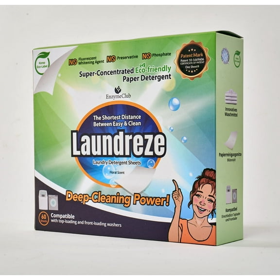 LAUNDREZE Eco-friendly Laundry Detergent Sheets (120 Loads)