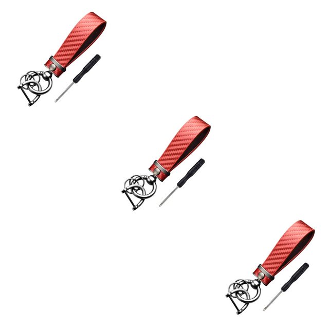 Riwesomey Automóvil llavero portátil elegante desmontable lavable anti-perdida llavero accesorios de regalo con destornillador rojo Type1 NO1 Riwesomey CBP251600