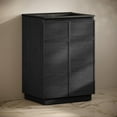 thumbnail image 4 of St. Tropez 24" Freestanding Bathroom Vanity in Black Oak with Black 3-Hole Centerset Sink Top, 4 of 7