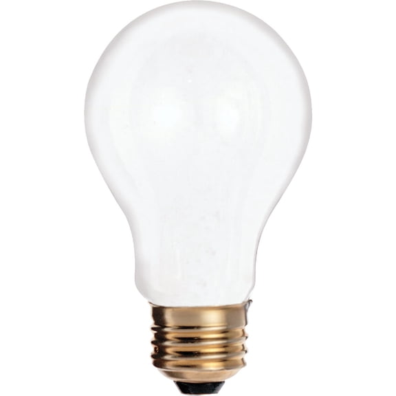 Satco S6050 25 Watt 185 Lumens A19 Incandescent Soft White 2700K Frosted Light Bulb, 2-Pack