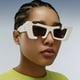 thumbnail image 1 of Gafas de sol para mujeres hombres vintage moda plana superior marco grueso Squ, 1 of 3
