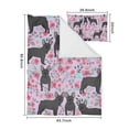 thumbnail image 5 of French Bulldog and Flower Duvet Cover and Pillowcase Set for Single Bedding, Bedroom Accessories for Kids Teens, 5 of 5