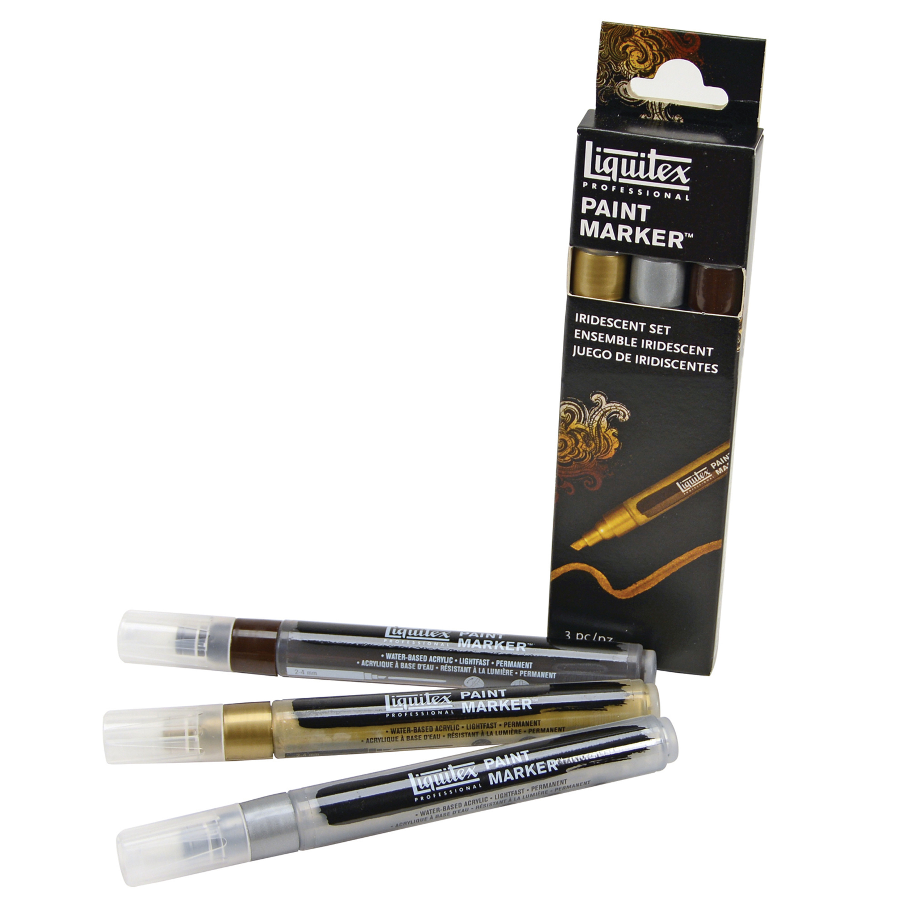 Liquitex Paint Marker Set, 3Colors, Iridescent