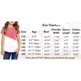 thumbnail image 2 of Sherrylily Girls Casual Short Sleeve Color Block Tops 4-15 Years, 2 of 4