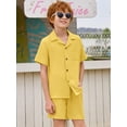 thumbnail image 4 of Camisa y pantalones cortos de playa Haloumoning para niños de 5 a 14 años, 4 of 6