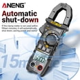 thumbnail image 2 of ANENG CM82 Véritable RMS Pince Numérique avec Mesure de Surtension, Auto-Rangement, 6000 Unités LCD, Rétroéclairage, Courant AC/DC, Tension, Résistance, Capacité, Fréquence, Température, Noir/rouge, 2 of 6
