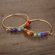 thumbnail image 3 of Xiao Hua Pulsera de cuentas hecha a mano, adecuada tanto para hombres como para mujeres, pulsera de piedra natural de siete colores enrollada a mano (estilo B plateado), 3 of 5