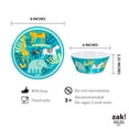thumbnail image 4 of Set de vajilla zak! Safari de 5 piezas con botella de agua para niños a partir de 3 años, 4 of 9