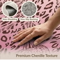 thumbnail image 6 of ODIKA Leopard Spotted Ombre Gradient Motif Orange Pink Print Cheetah Playful Foldable Easy Care for Queen Size Bedroom, Under Bed, Master Suite, 6 of 7