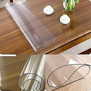 Protège Table Pvc Nappe/Protège Table Transparent Sur Mesure (Disponible En (160x90 Cm)