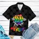 thumbnail image 3 of Camisa hawaiana divertida con calavera de helado para hombres y mujeres, camisetas de verano geniales de manga corta con arcoíris LGBT para parejas, 3 of 5