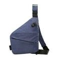 thumbnail image 2 of Bolso Bandolera Para Hombre, Bolso Utilitario Resistente Al Agua Para Viaje, Bolso De Hombro Informal, Color Azul Derecho, 2 of 8