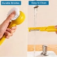 thumbnail image 6 of Shiogb Vegetable Cleaner Brush Scrubber, Good Grip Long Handle Cleaning Brush with Peeler, 2-in-1 Veggie Wash Brush, Kitchen Gadget, 6 of 9