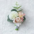 thumbnail image 3 of Bearachild 5 paquetes/lote, ramillete de graduación, accesorio de muñeca elegante y seguro para hombres, ramillete de muñeca, boutonniere azul Type3 NO3, 3 of 6
