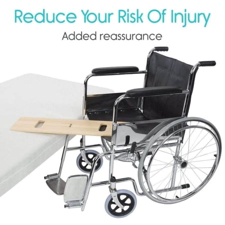 Vive Transfer Board (36 by 12) - Patient Slide Assist Device - Transferring from Wheelchair to Bed, Toilet, Car, Bathtub - Heavy Duty Sliding for Elderly