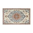 thumbnail image 2 of Boho Light Blue Carpet Rugs and Mats Non Skid Washable Absorbent Microfiber Soft Kitchen Mat for Floor Set Of 2 Decor Stain Resistant 17"x47"+17"x30", 2 of 7