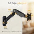 thumbnail image 6 of Mount-It! Gas Spring Arm Wall Mount for 13-32 Inch Screens, Black, 6 of 14